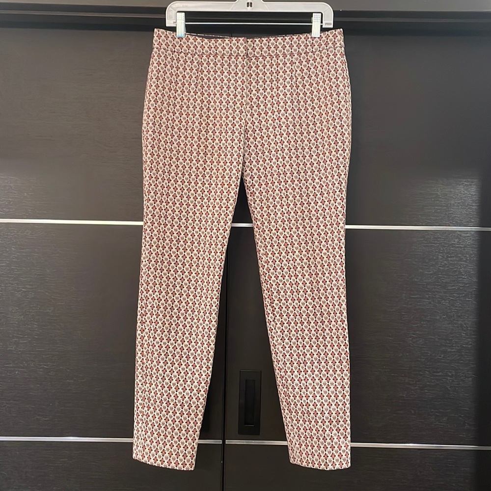 Tory Burch Women’s Multi Colored Jacquard Pants Trousers Size 4